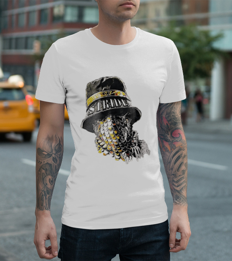 Strides Mmxxv Magpie Bucket Hat Golden Feather Mask T-Shirt
