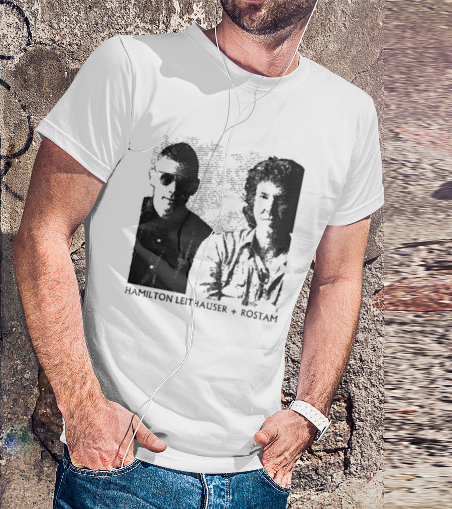 HAMILTON LEITHAUSER ROSTAM Black And White Photo Duo T-Shirt