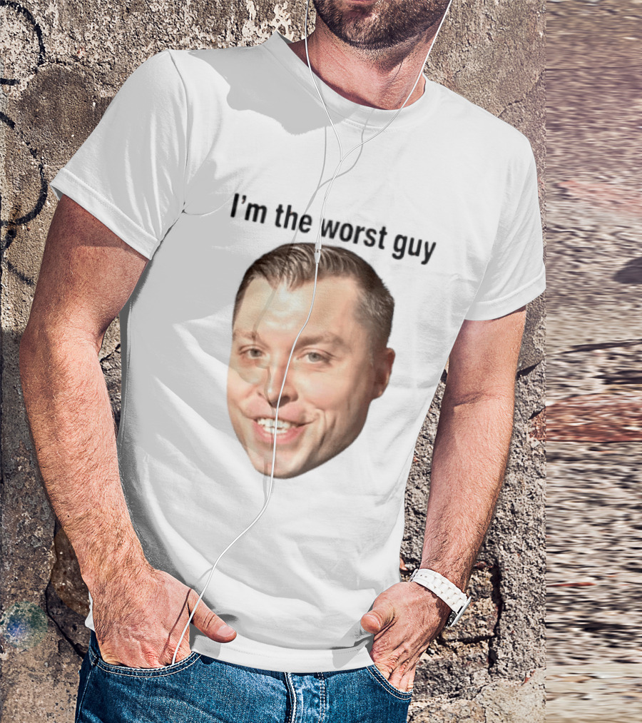 Jimmy Failla I'm The Worst Guy Big Head Face Meme T-Shirt