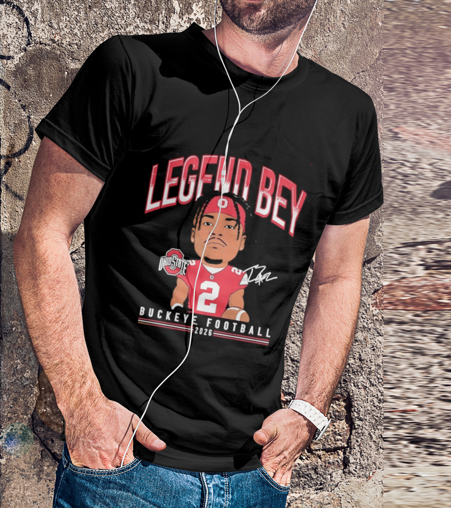 Legend Bey No 2 Ohio State Buckeye Football 2026 T-Shirt
