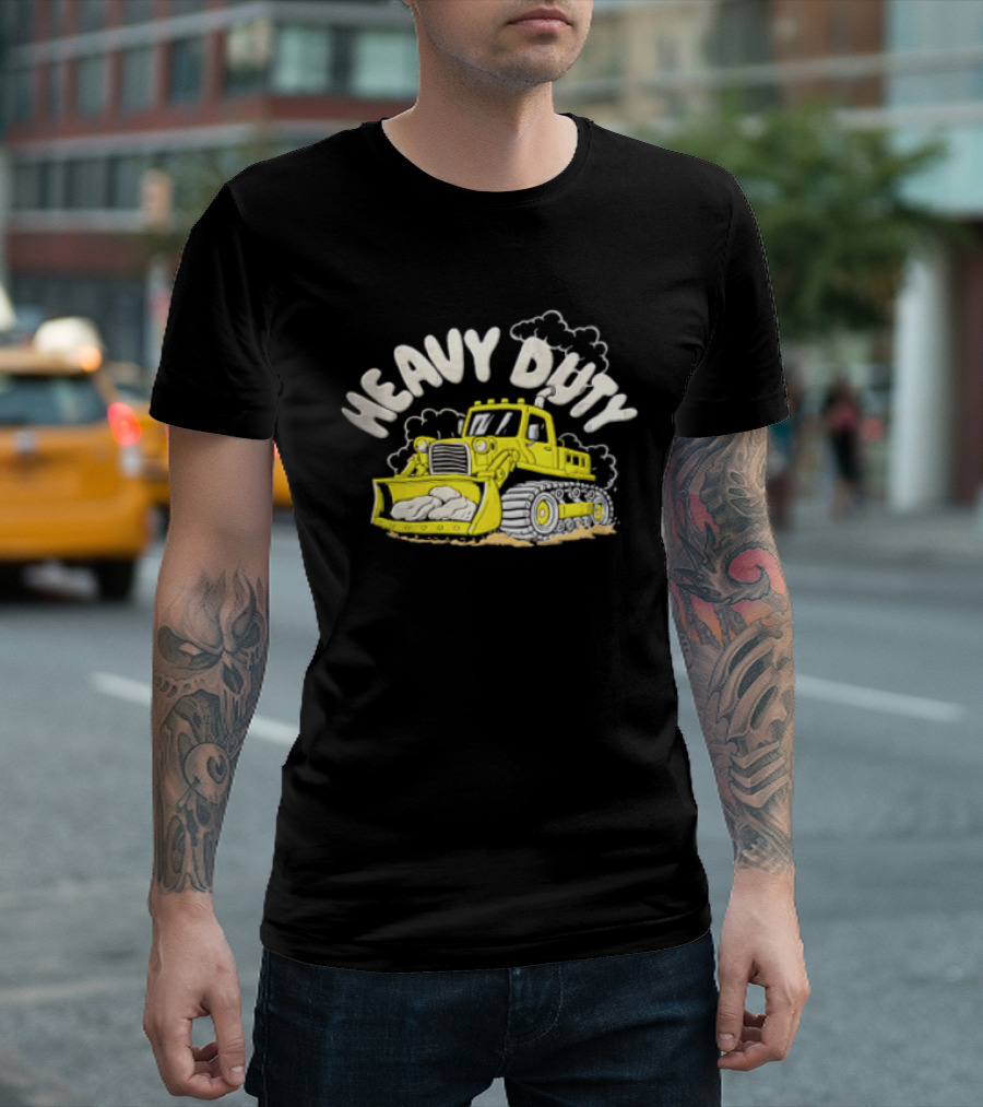 Heavy Duty Bulldozer With Rocks T-Shirt