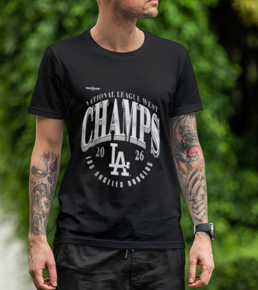 Los Angeles Dodgers National League West Champs 2026 LA T-Shirt