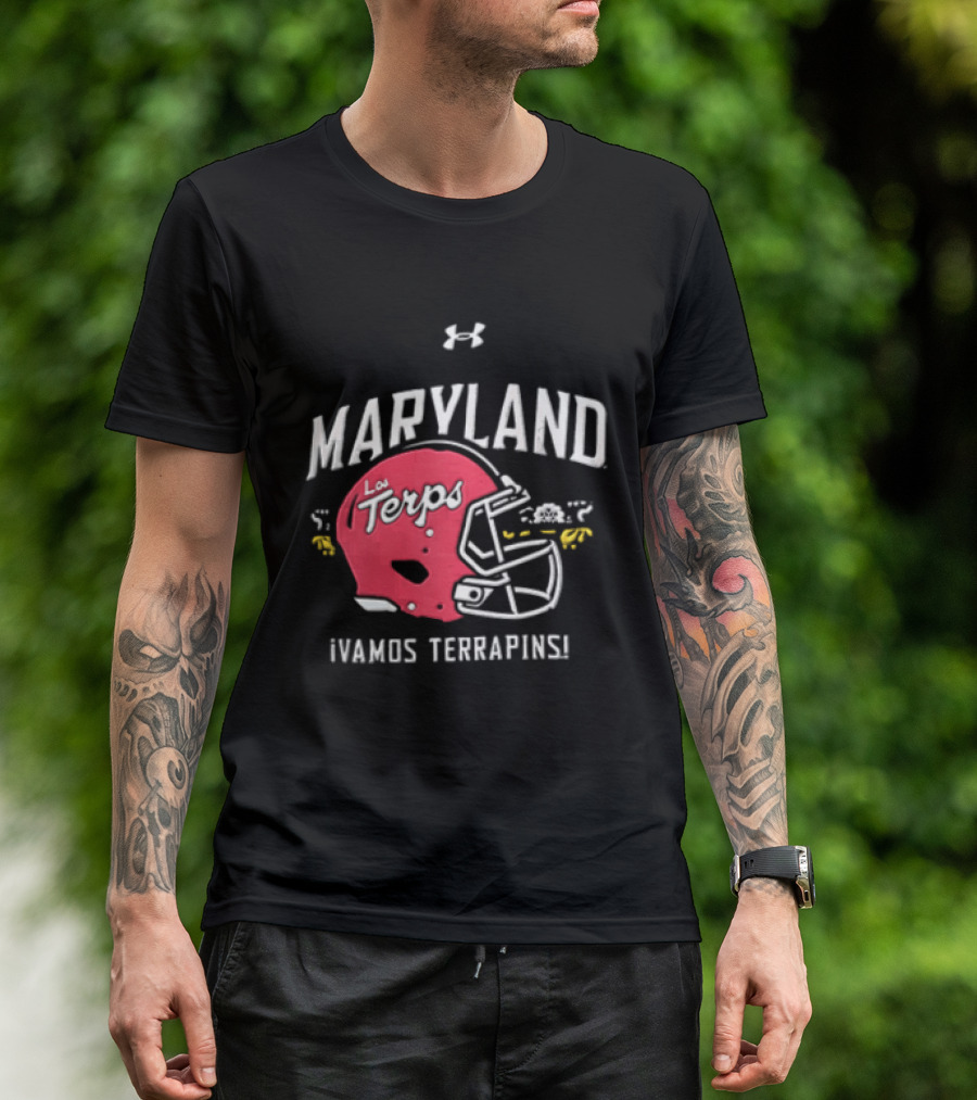 Maryland La Terps ¡Vamos Terrapins! Helmet T-Shirt