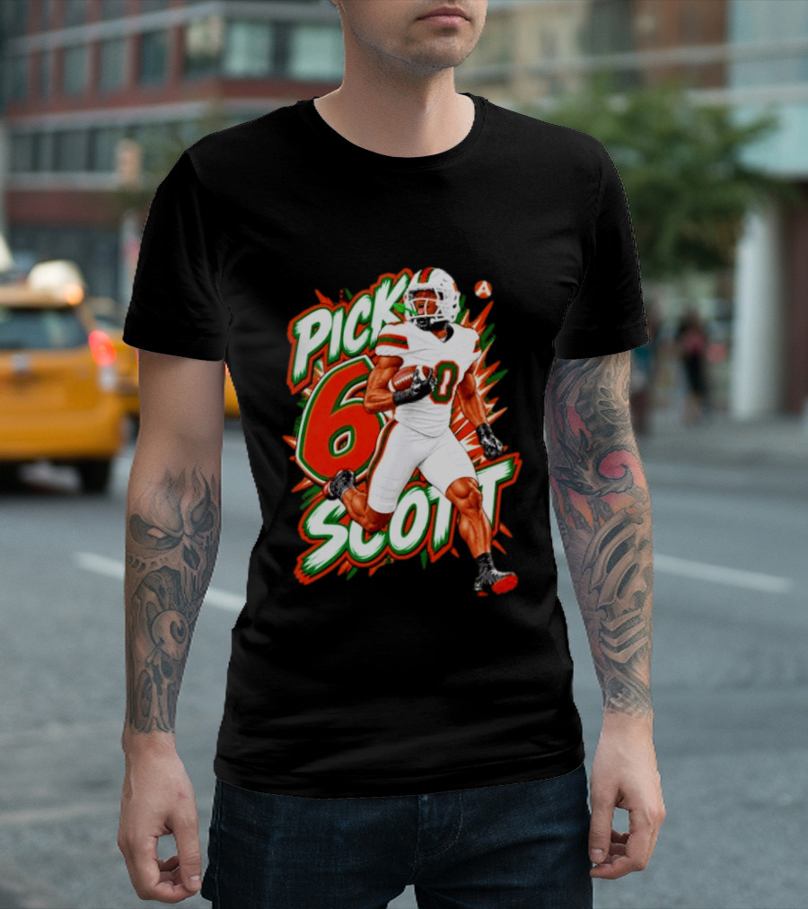 Keionte Scott Pick 6 Scott Miami Hurricanes Football Player T-Shirt