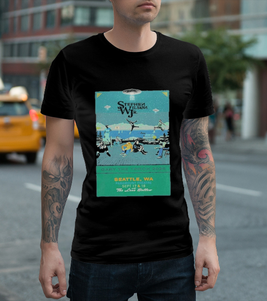 Stephen Wilson Jr Carry The Torch 2026 Seattle Paramount Theatre Event September 17 18 Public Market Center Seattle WA T-Shirt