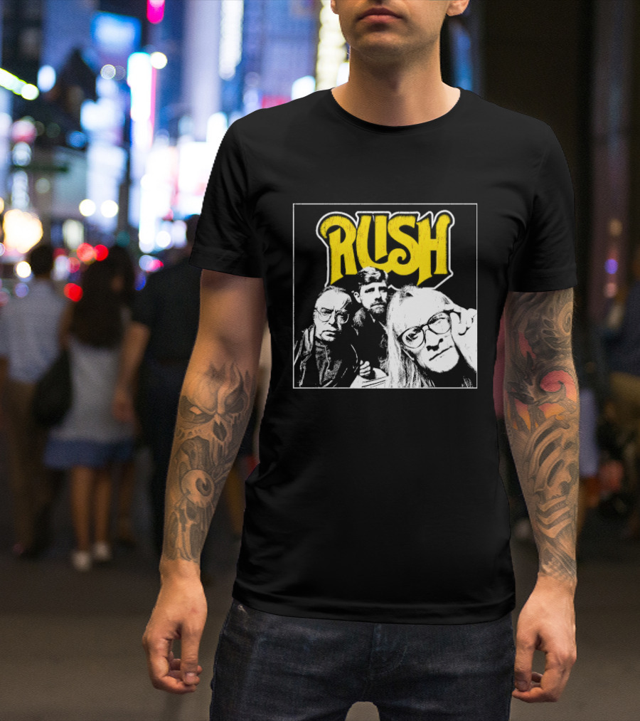 Rush Lone Gunmen Yellow T-Shirt