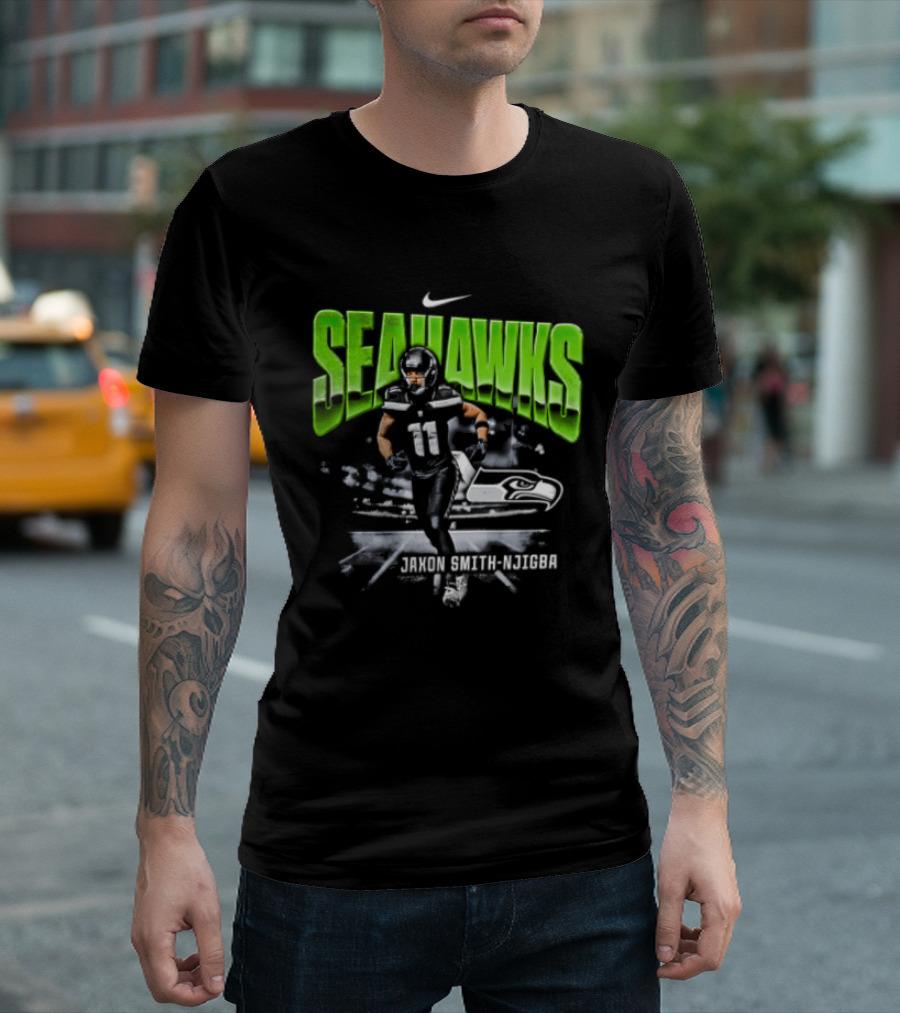 Seattle Seahawks Jaxon Smith Njigba 11 Nike Running Stadium T-Shirt
