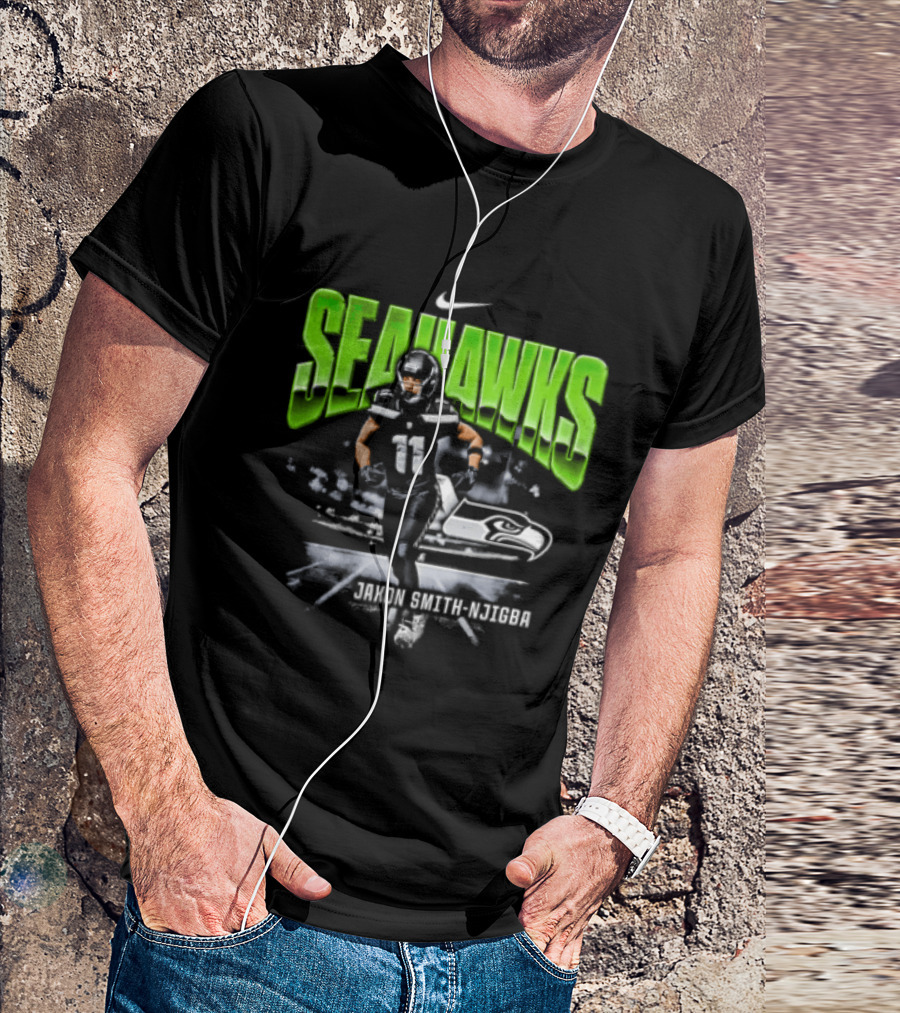 Seattle Seahawks Jaxon Smith Njigba 11 Nike Running Stadium T-Shirt