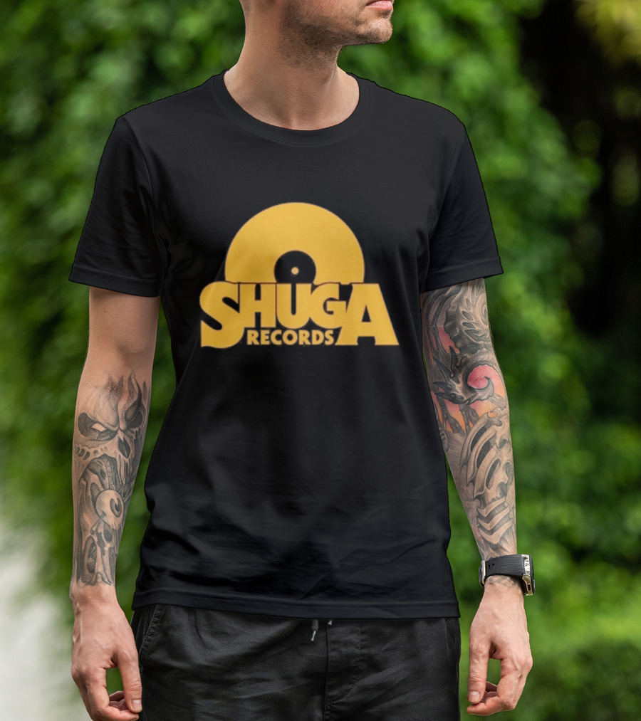 Shuga Records Vinyl Icon Retro Style Collection T-Shirt