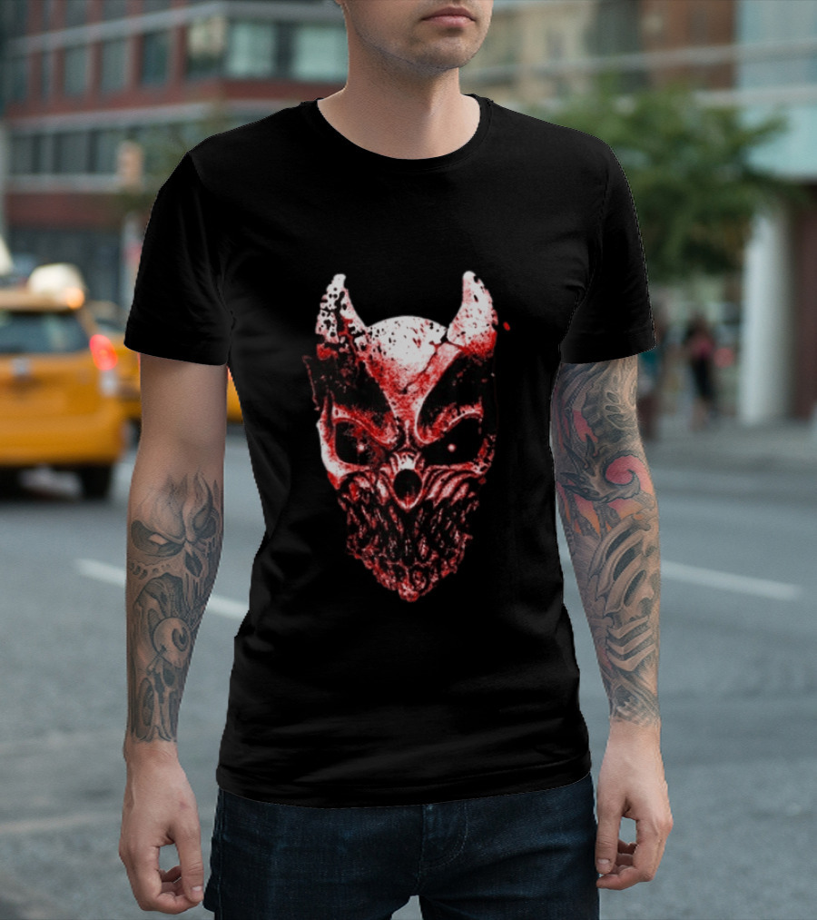 Slaughter To Prevail Blood Mask Horror Metal Mask T-Shirt