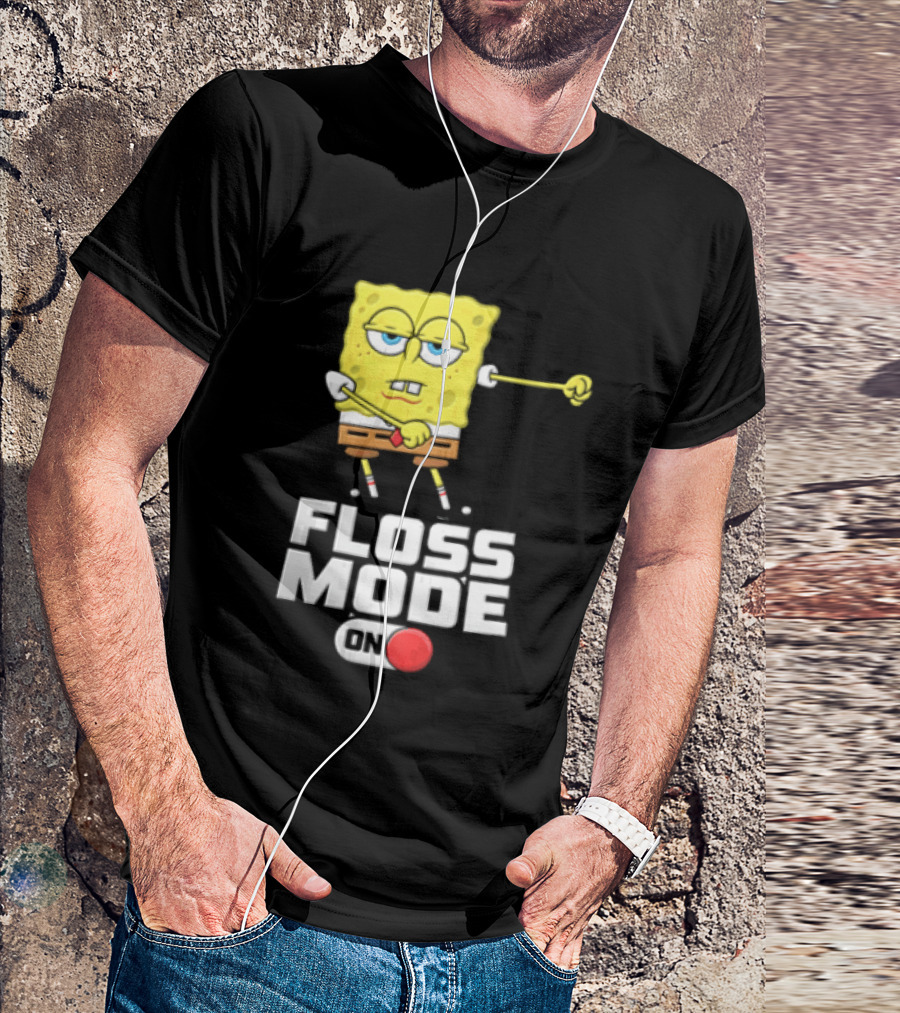Squarepants Floss Mode On With Dabbing T-Shirt