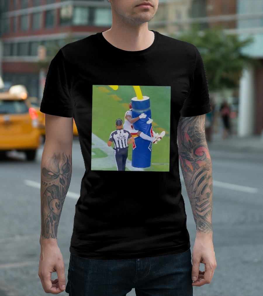 Stefon Diggs Washington Commanders Touchdown Celebration NFL Moment T-Shirt