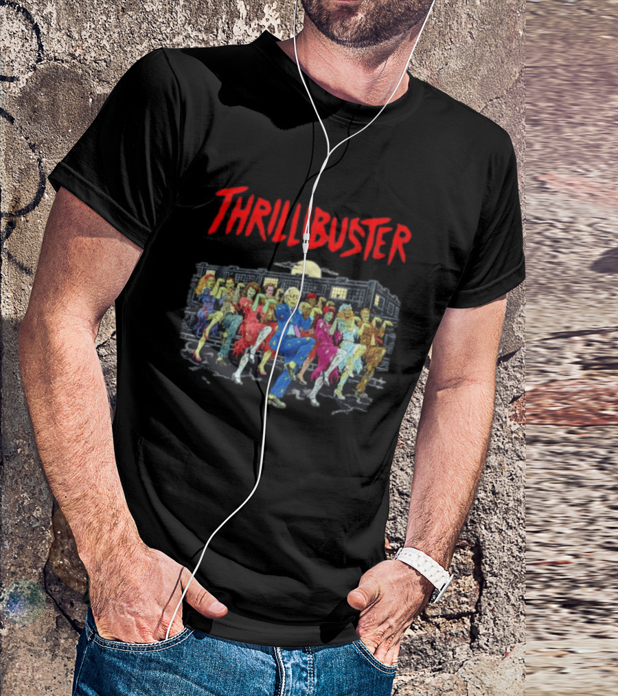 Thrillibuster Zombie Skeleton Dance Halloween Party Night T-Shirt