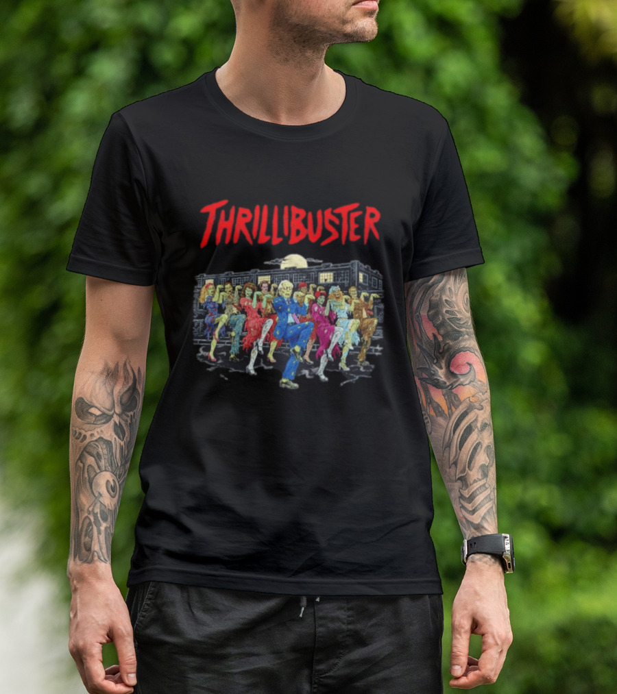 Thrillibuster Zombie Skeleton Dance Halloween Party Night T-Shirt