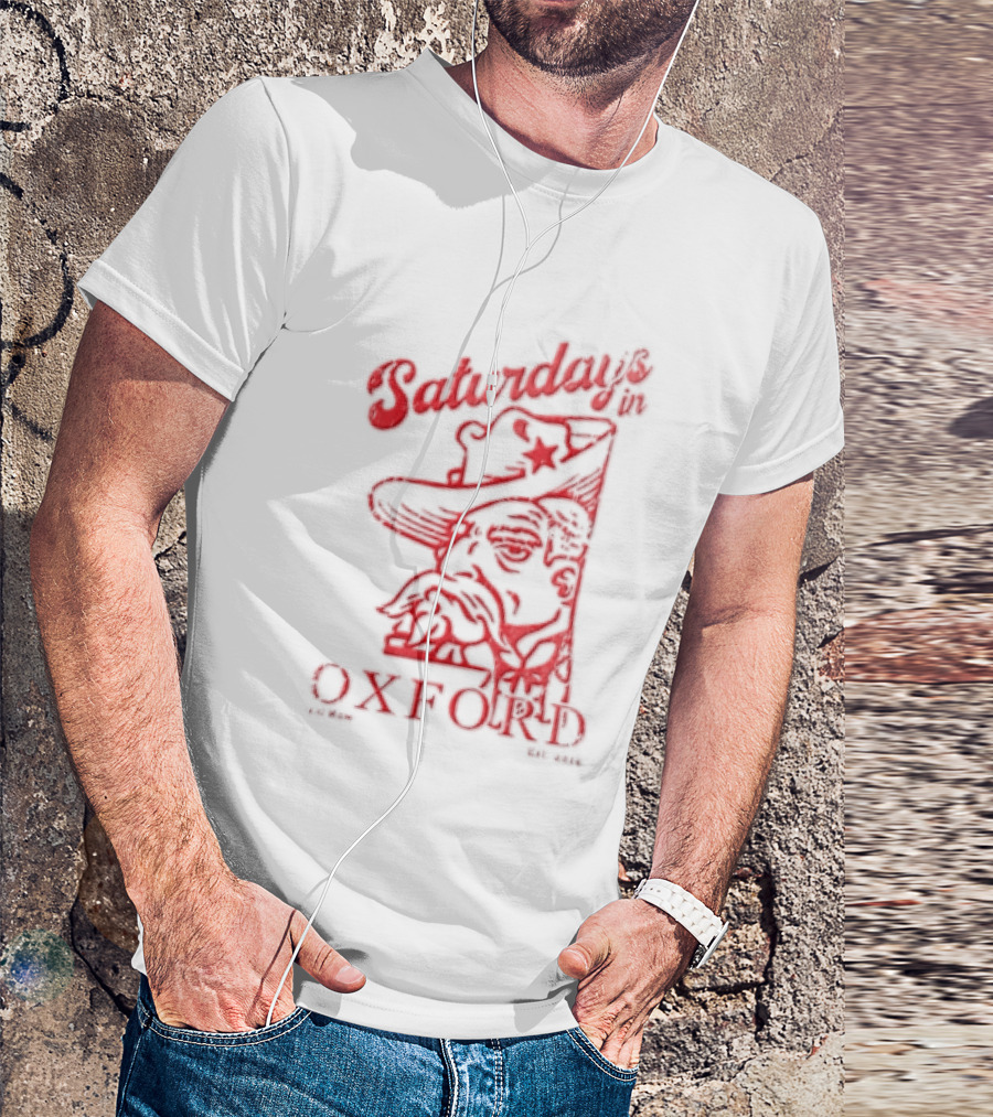 Saturdays In Oxford 2014 Colonel Reb Cowboy Hat Old Row T-Shirt