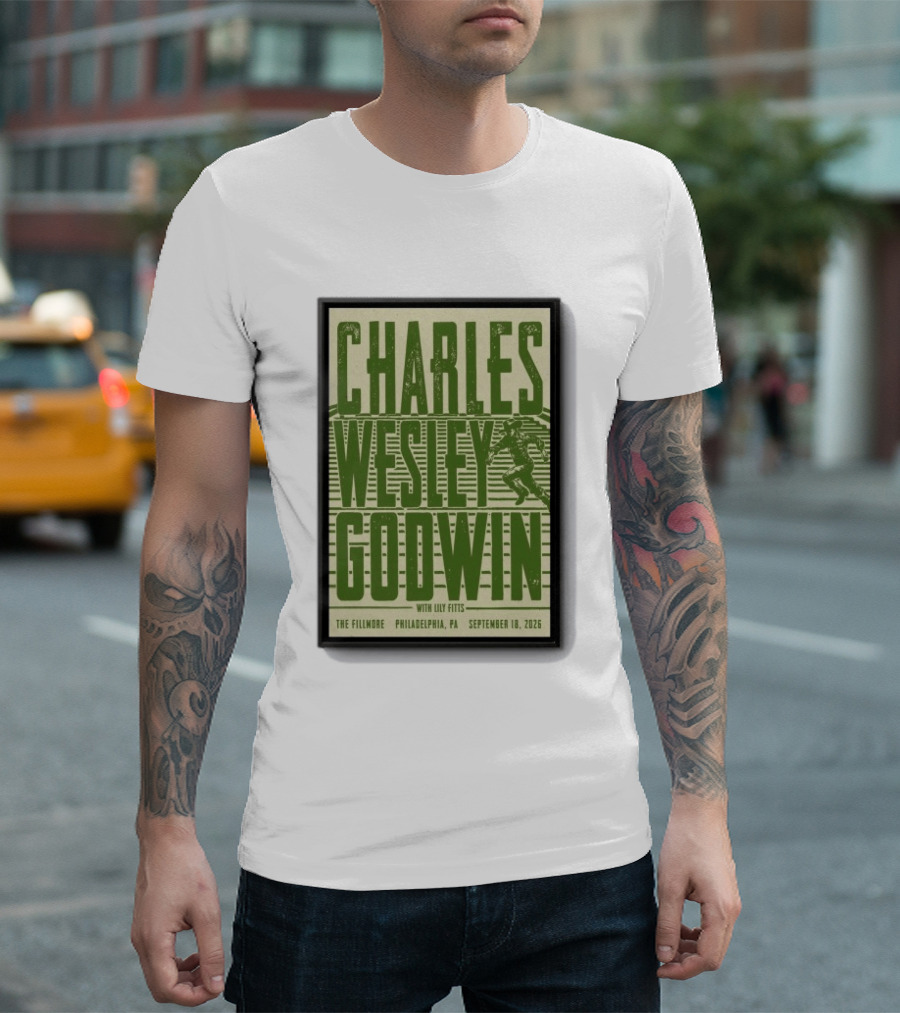 Charles Wesley Godwin The Fillmore Philadelphia PA September 18 2026 T-Shirt