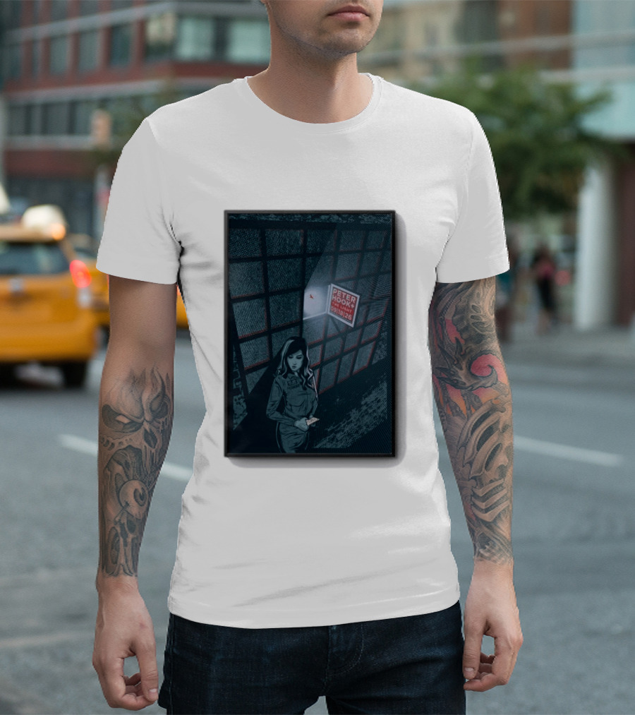 Peter Hook And The Light 9 18 2026 Del Mar CA Tour Woman In Dress Guard غرفة المراقبة T-Shirt
