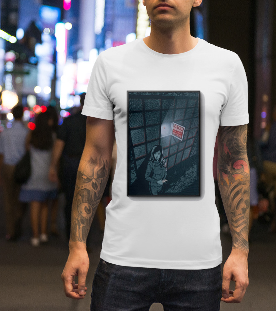 Peter Hook And The Light 9 18 2026 Del Mar CA Tour Woman In Dress Guard غرفة المراقبة T-Shirt