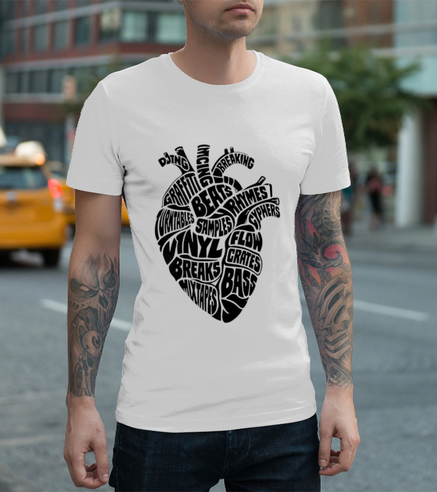 Heartbeat Of Hip Hop Culture Anatomy T-Shirt