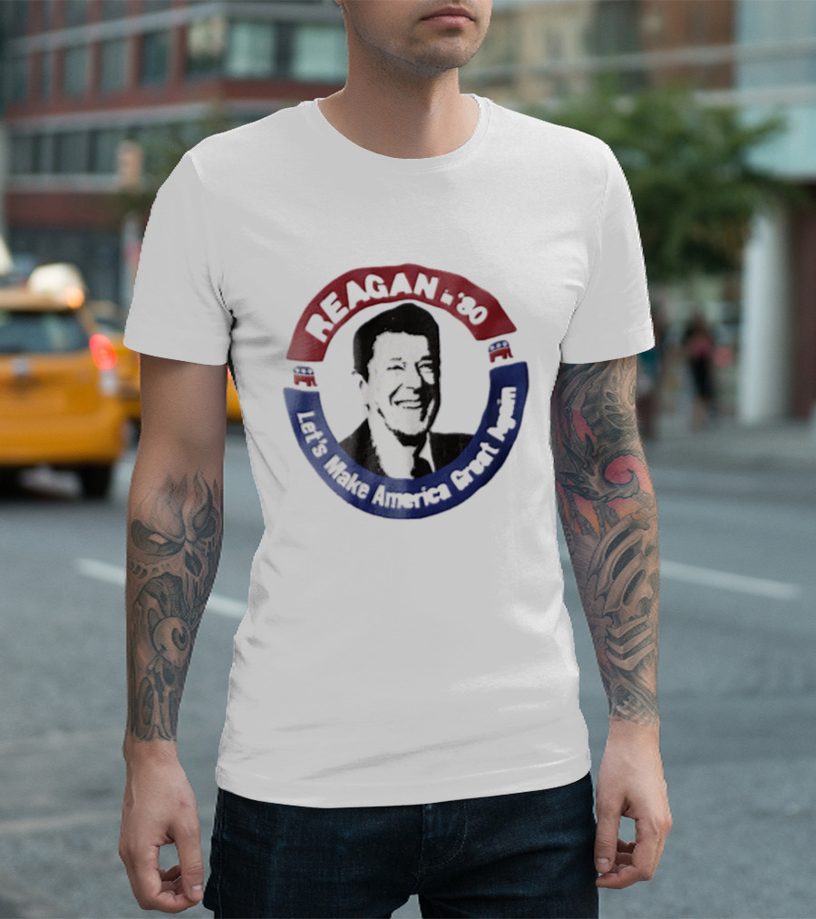 Reagan In '80 Let's Make America Great Again T-Shirt
