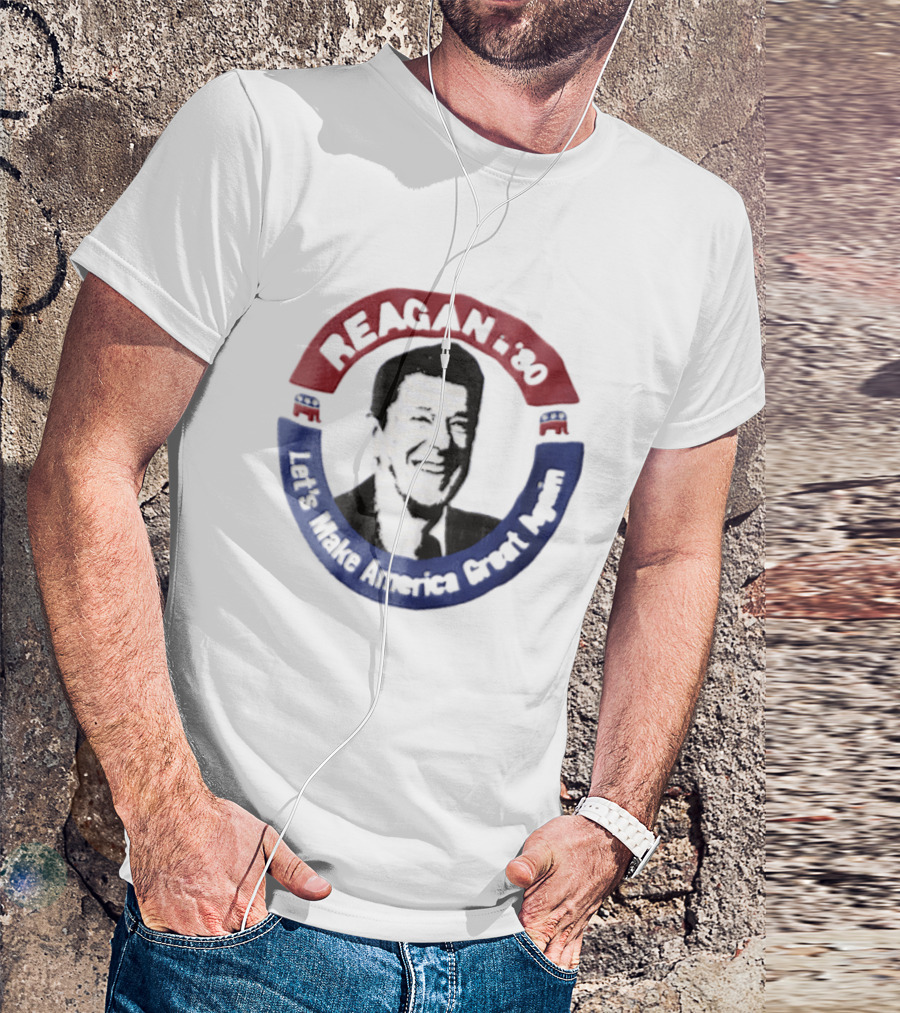Reagan In '80 Let's Make America Great Again T-Shirt