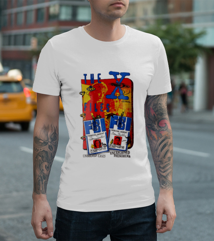 The X Files FBI Special Agent Unsolved Cases Unexplained Phenomena T-Shirt