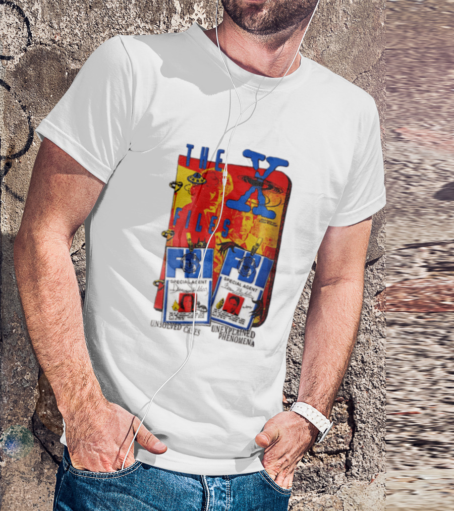 The X Files FBI Special Agent Unsolved Cases Unexplained Phenomena T-Shirt