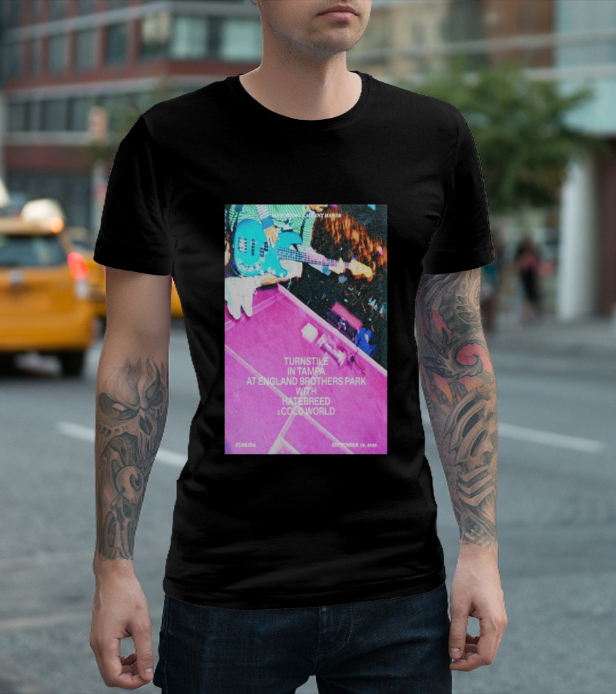 Turnstile Tampa England Brothers Park September 19 2026 Hatebreed Cold World Florida T-Shirt