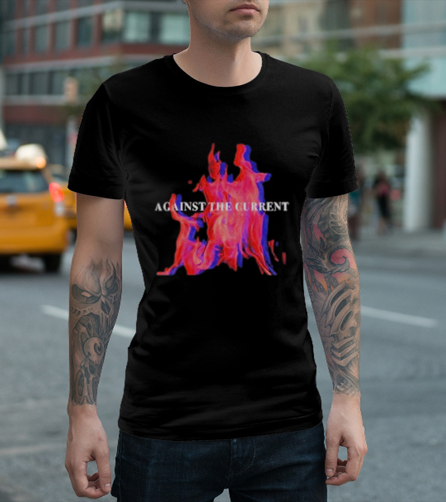 Against The Current Flames Fiery T-Shirt