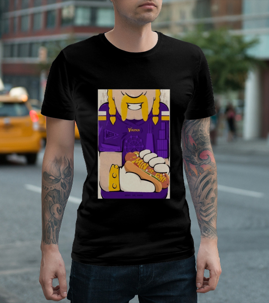 Minnesota Vikings Vs Chicago Bears September 20 2026 Soldier Field Chicago Illinois NFL Week 3 Event T-Shirt