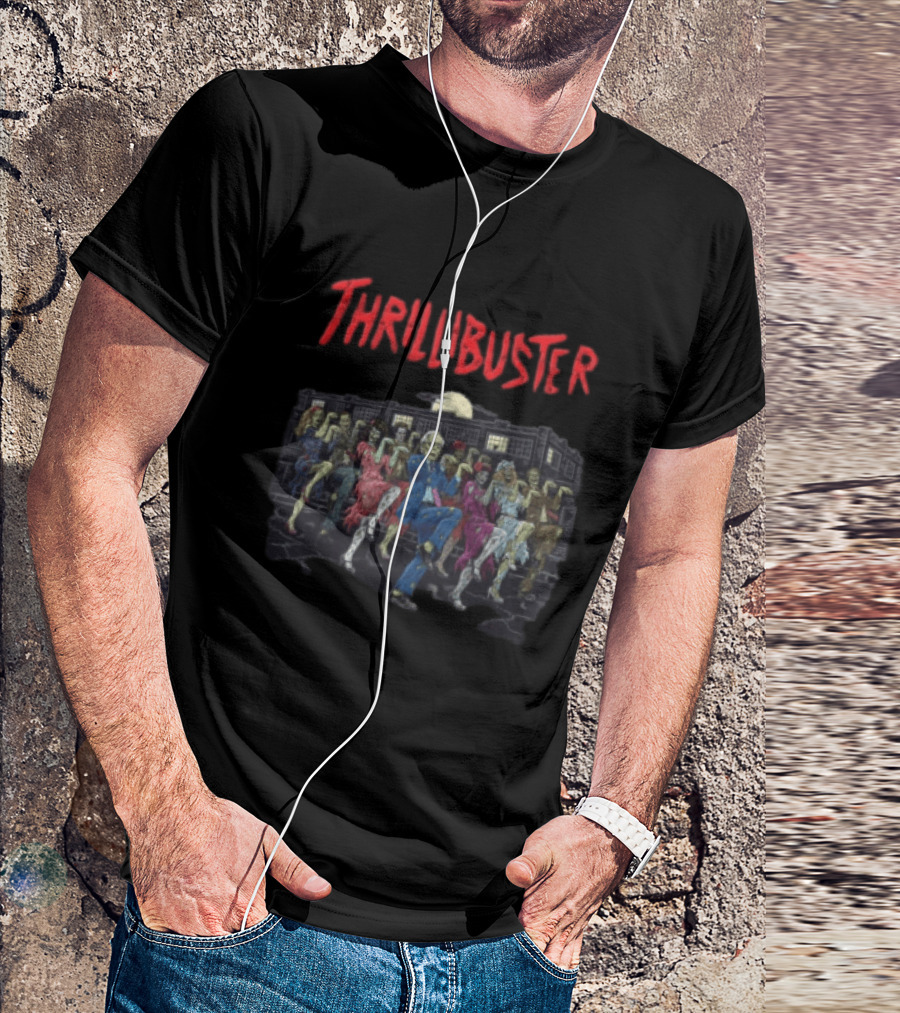 Thrillibuster Zombies Dancing With Man Suit T-Shirt