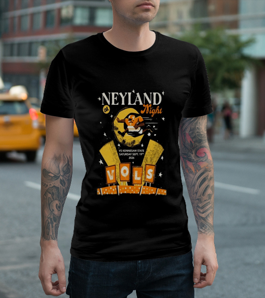 Neyland At Night Vols Vs Kennesaw State September 19 2026 Football Knoxville T-Shirt