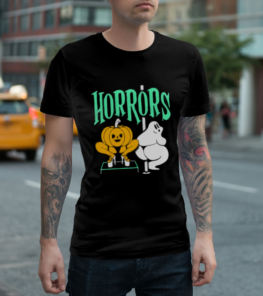 Horrors Halloween Meme Creepy Pumpkin Toilet Humor T-Shirt