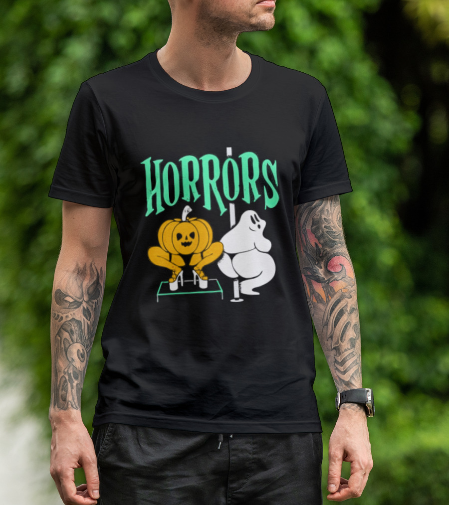 Horrors Halloween Meme Creepy Pumpkin Toilet Humor T-Shirt