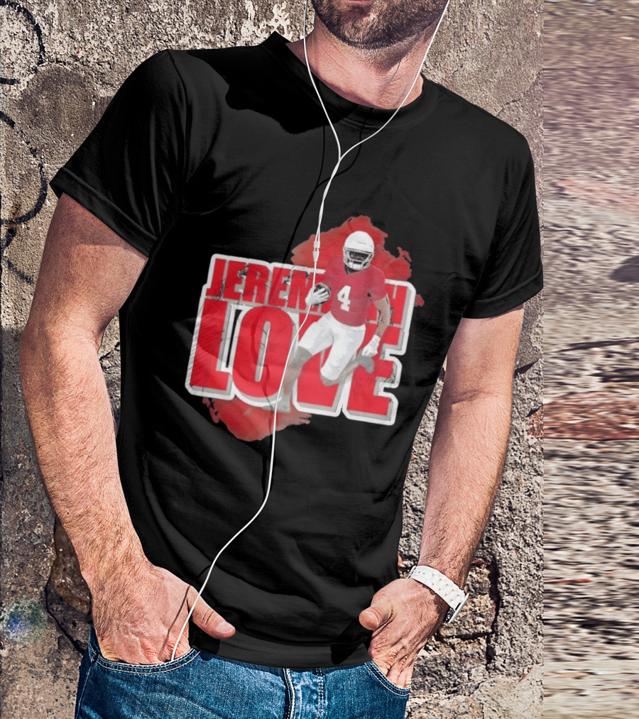 Jeremiyah Love Arizona Cardinals Football Number 4 Player T-Shirt