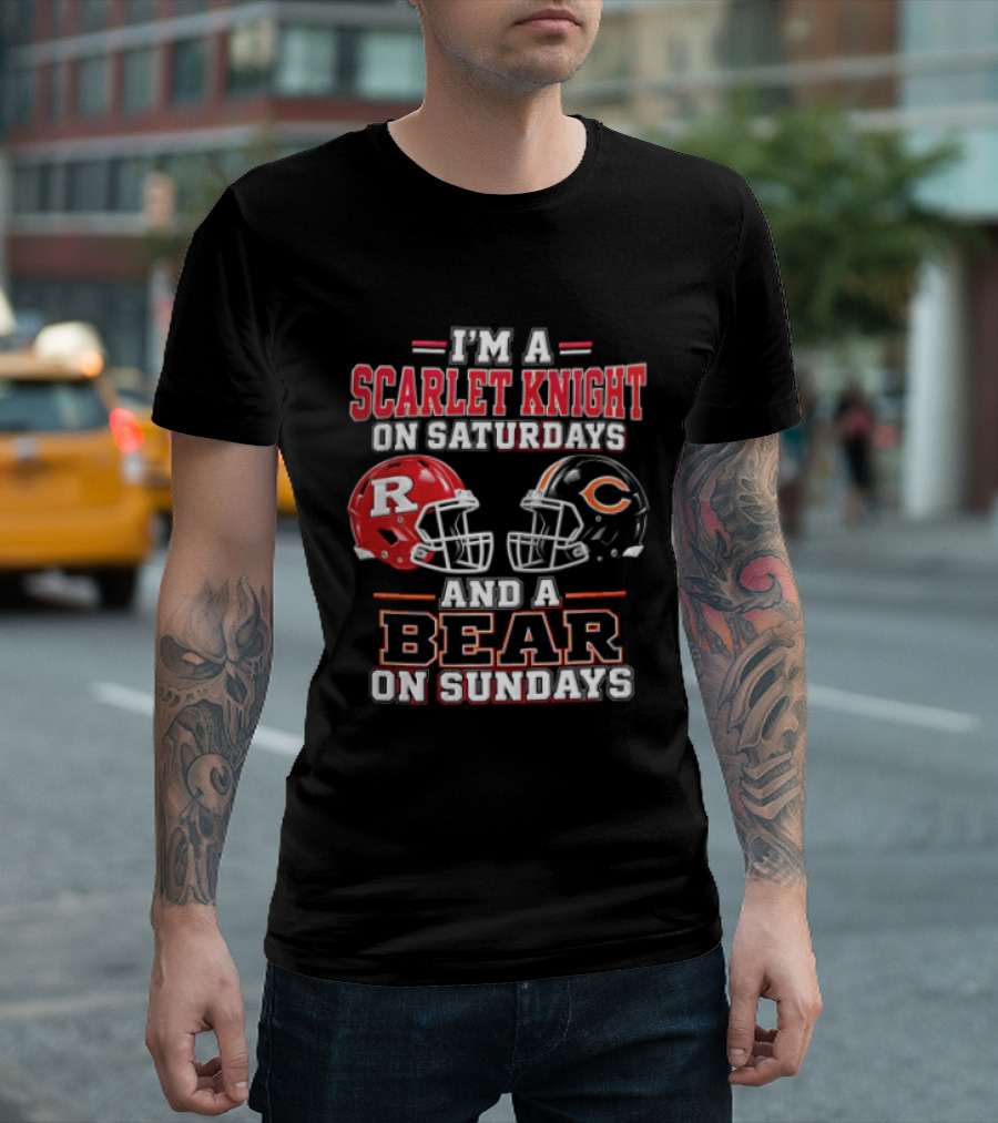 I'm A Scarlet Knight On Saturdays And A Bear On Sundays T-Shirt