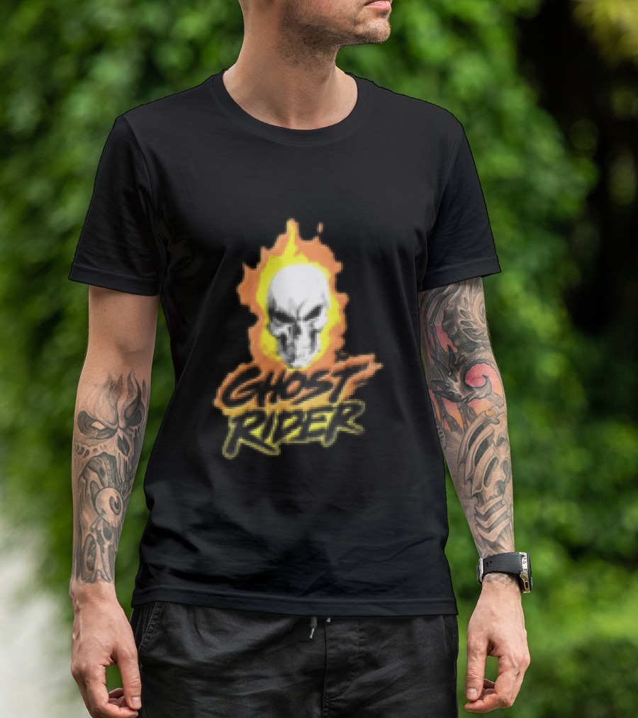 Marvel Ghost Rider Flaming Skull T-Shirt