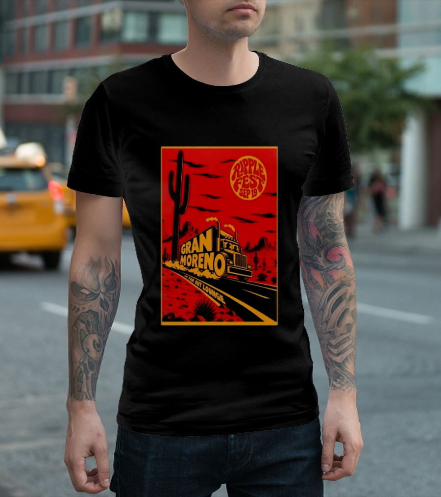 Gran Moreno Ripplefest Texas The Far Out Lounge September 19 2026 T-Shirt