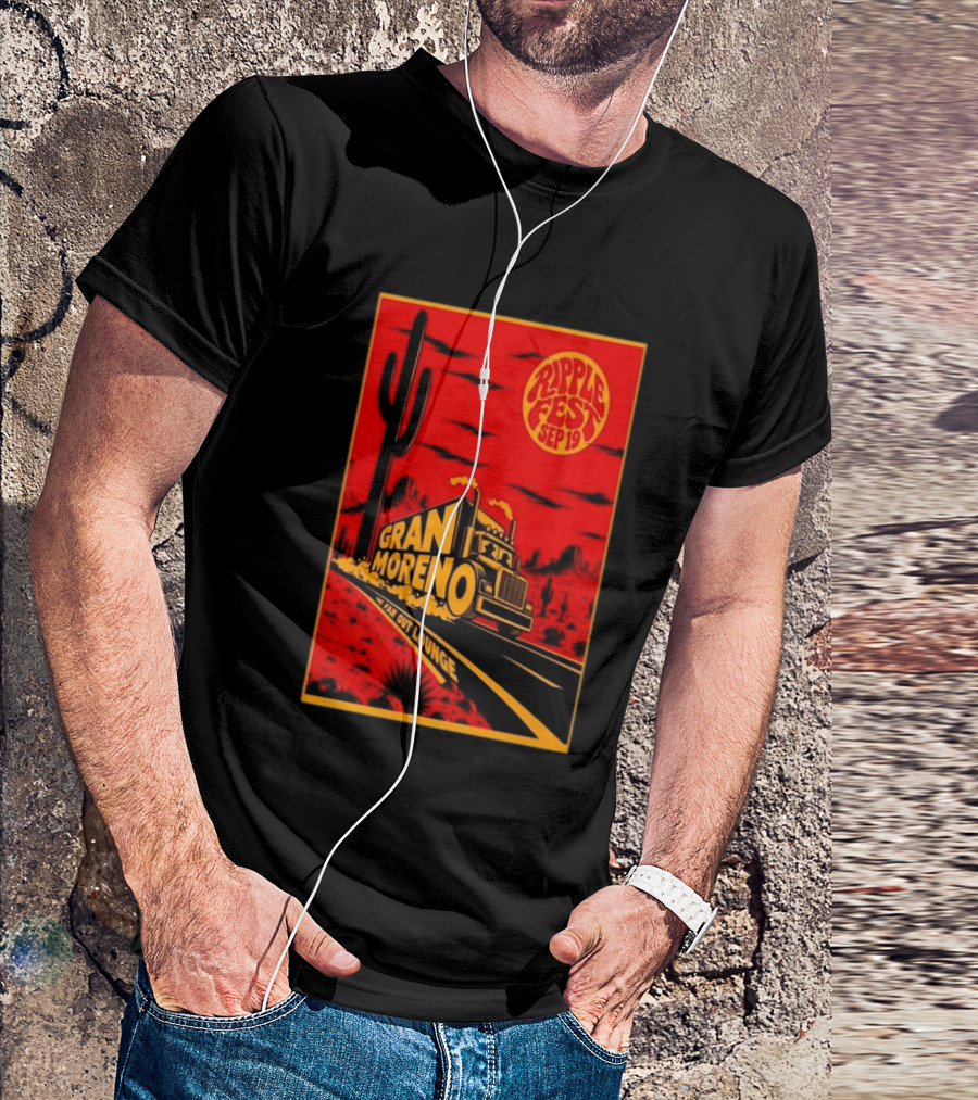 Gran Moreno Ripplefest Texas The Far Out Lounge September 19 2026 T-Shirt