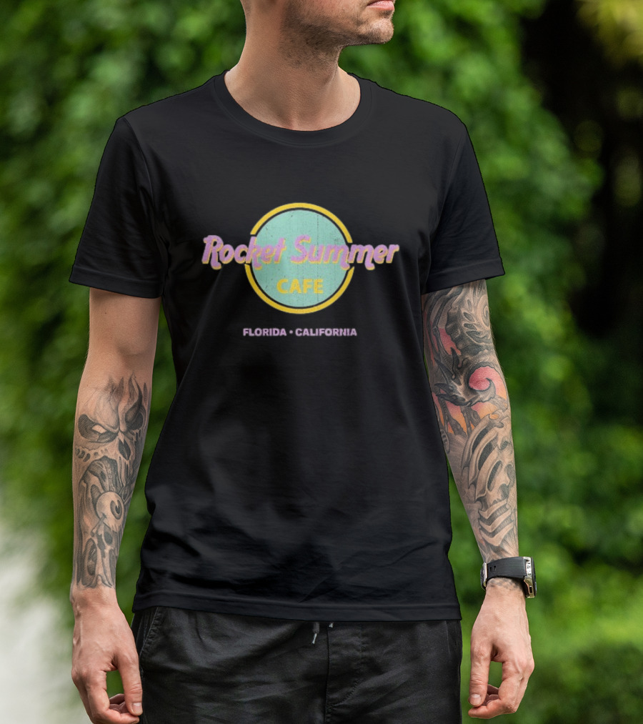 Rocket Summer Cafe Florida California T-Shirt