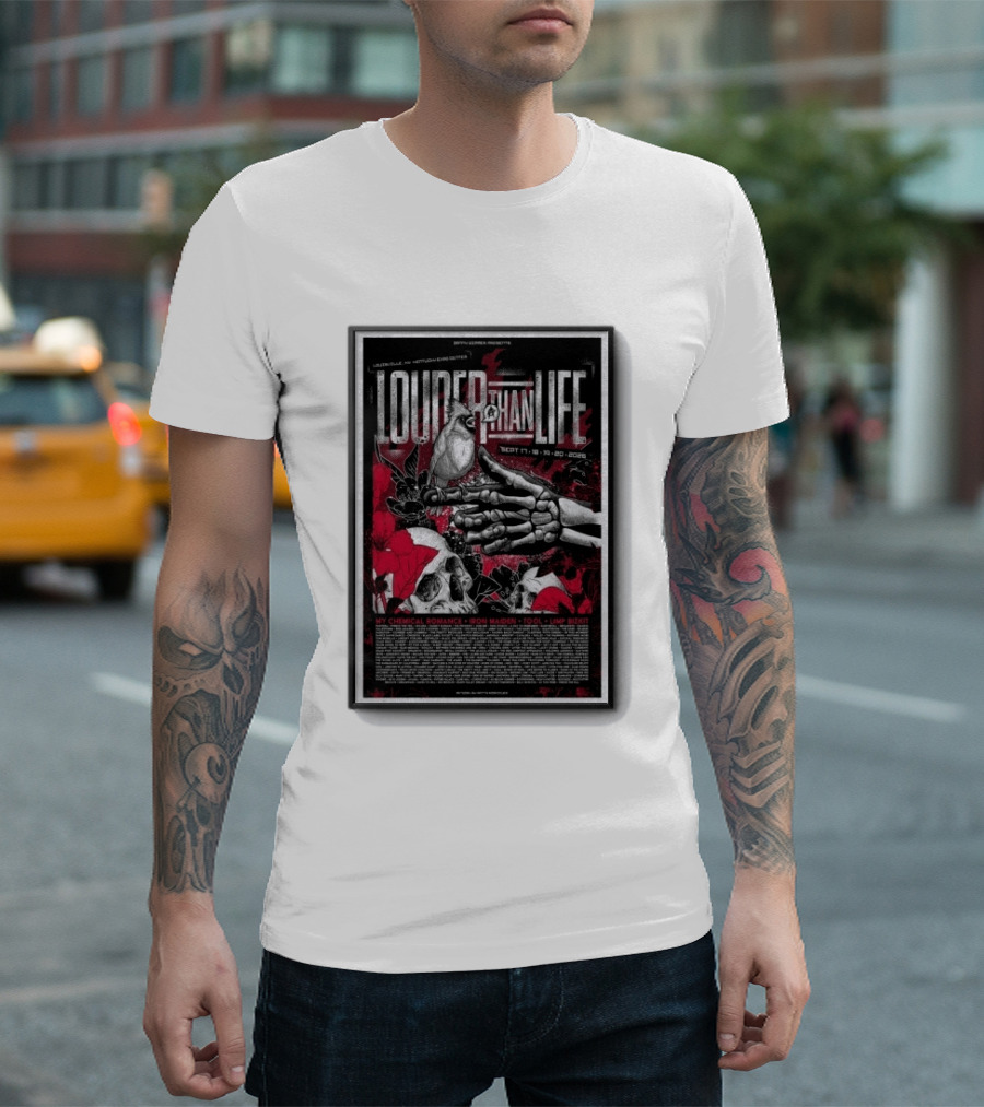 Louder Than Life Festival 2026 My Chemical Romance Iron Maiden Tool Limp Bizkit T-Shirt