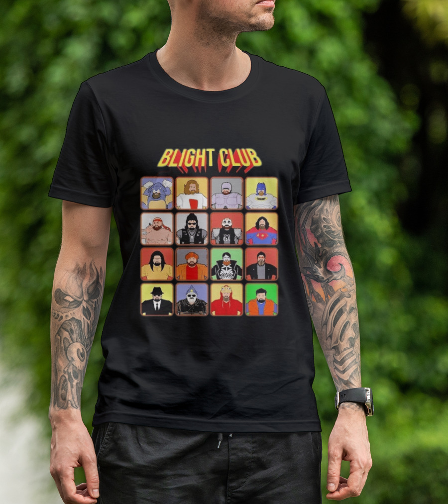 Blight Club Blighty Bunch Iconic Characters Ensemble T-Shirt