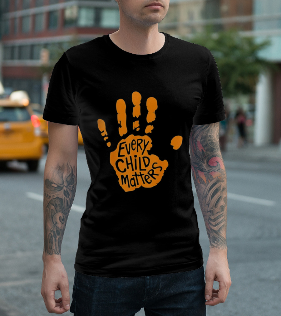 Every Child Matters Orange Handprint T-Shirt