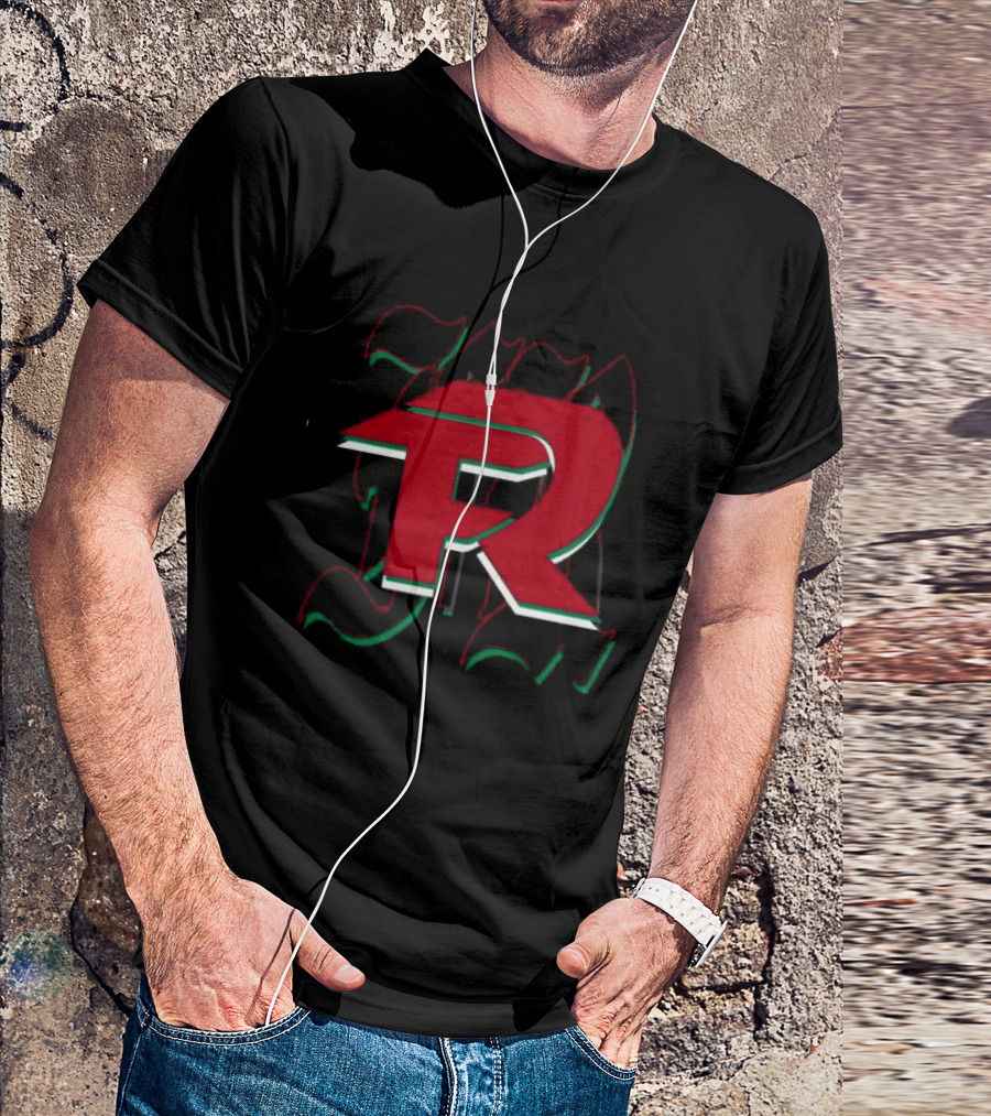 Fuerza Regida En Vivo Black FR Red And Green Mexican Flag T-Shirt