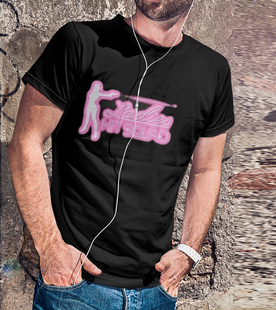 Corteiz Store Ladies Hit Squad Baby Silhouette Pink Neon T-Shirt