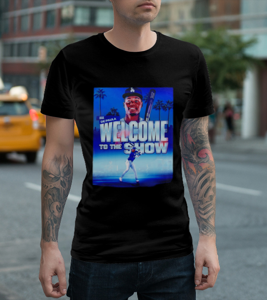 Josue De Paula Welcome To The Show Los Angeles Dodgers T-Shirt