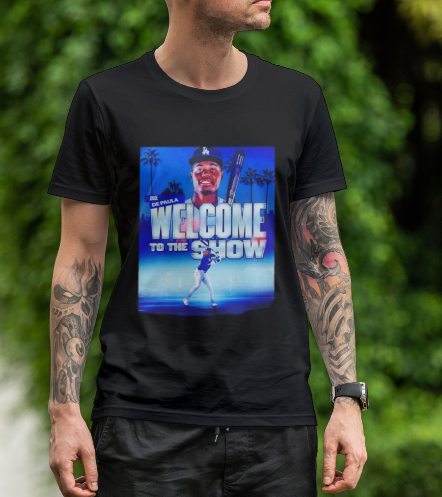 Josue De Paula Welcome To The Show Los Angeles Dodgers T-Shirt