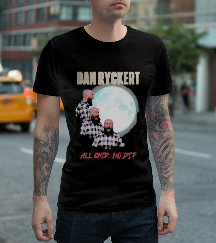 Dan Ryckert All Chip No Dip Plaid Moon Expression Series T-Shirt