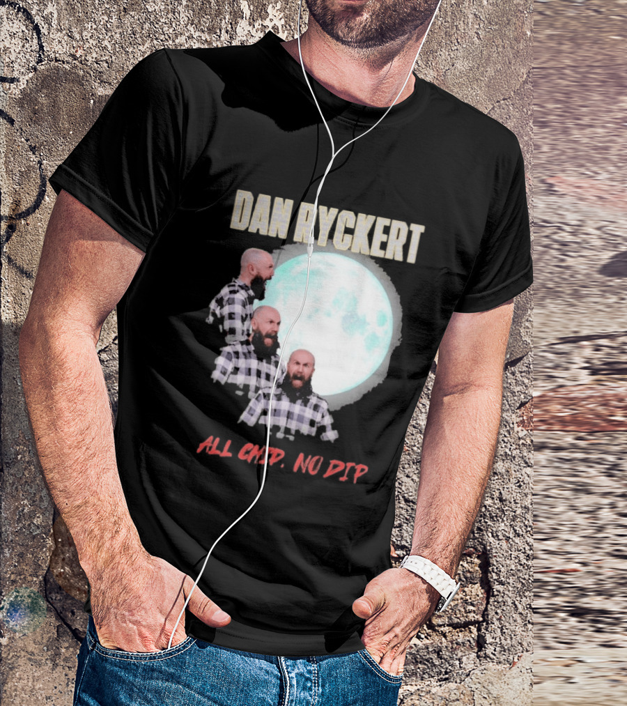 Dan Ryckert All Chip No Dip Plaid Moon Expression Series T-Shirt