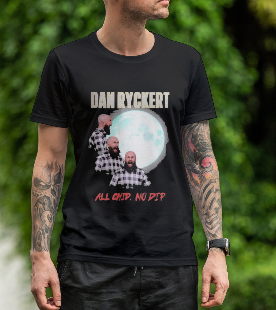 Dan Ryckert All Chip No Dip Plaid Moon Expression Series T-Shirt